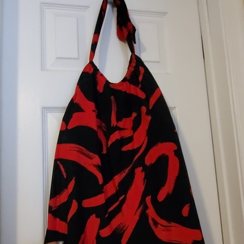 Black & Red swim tankini top